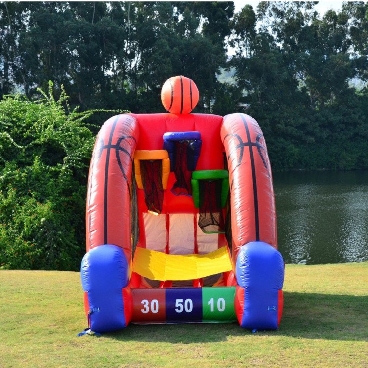 Inflatable basketball challenge